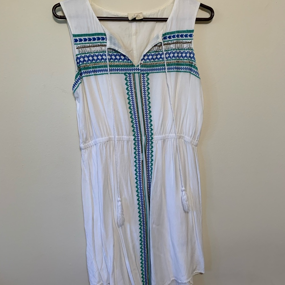 White beaded dress